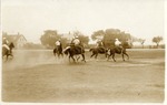 Fort Brown parade grounds, U.S. Army Soldiers playing polo