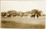 Fort Brown parade grounds, U.S. Army Soldiers playing polo