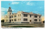 Grammar school building by Robert Runyon and Curt Teich & Co.