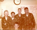 [Military] Photograph of Mike Altamirano alongside other United States Marines, 1973