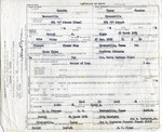 [People] Document, Samuel James Klahn's death certificate