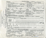 [People] Document, Maria B. Klahn's death certificate