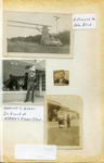 [Brownsville] Multiple photographs; entrance to Palm Blvd (Los Ebanos arch); Samuel J. Klahn in front of Klahn's Flower shop; Samuel Klahn; Samuel Klahn in front of meat market and Houston Paving Company