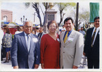 [Matamoros] Photograph of Geronimo Guevara Marrufu, Elia Garcia Ortiz, Omar Zamorano Ayala, and Miguel Angel