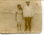 [People] Photograph of Florentina Colchado and relative at Tampico beach