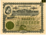 [Brownsville] Stock certificate for Merchants National Bank