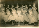 [People] Photograph of quinceanera / pageant-style dressed girls posing