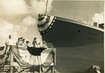 [Port Isabel] Photograph of hospital rescue ship built at Port Isabel Brownsville Ship Building Cooperation built for U.S. Army Air Core; U.S. Army QS-47