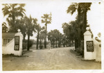 [Fort Brown] Photograph of main brick entrance to Fort Brown