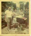 [People] Photograph of Roland Wieland, Antonia Wieland, and family friends