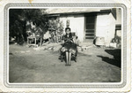 [People] Photograph of Antonia Wieland in front of her home