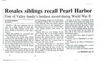 Newspaper clippings - Rosales siblings recall Pearl Harbor by Maro Robbins