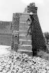[Reynosa, CAV-Arriaga] Photograph of Venustiano "Tano" Arriaga Surveying Plant Activity from a Kiln by Scott Cook