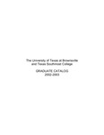 UTB/TSC Graduate Catalog 2002-2004