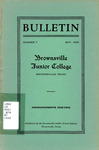 BJC Bulletin 1932-1933 by Brownsville Public School System