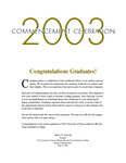 UTB/TSC Commencement – Spring 2003 by University of Texas at Brownsville and Texas Southmost College