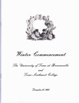 UTB/TSC Commencement – Winter 1995 by University of Texas at Brownsville and Texas Southmost College