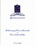 UTB/TSC Commencement – Winter 1996 by University of Texas at Brownsville and Texas Southmost College