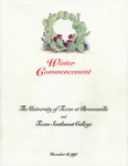 UTB/TSC Commencement – Winter 1997 by University of Texas at Brownsville and Texas Southmost College