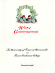 UTB/TSC Commencement – Winter 1998 by University of Texas at Brownsville and Texas Southmost College
