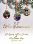 UTB/TSC Commencement – Winter 2001 by University of Texas at Brownsville and Texas Southmost College