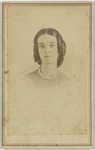 Young woman with ringlet curls, half length, facing forward, front by F. Kindler