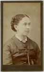 Woman with braids pulled up, half length, facing right, front