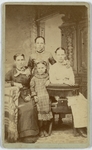 Woman and three girls, front