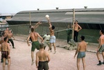 Photograph of Cayetano Barrera spiking the ball by Cayetano E. Barrera