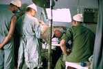 Photograph of operating room at 7th MASH by Cayetano E. Barrera