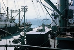 Photograph of Cam-Rahn Bay, on top of U.S. Army ship by Cayetano E. Barrera