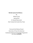 Oral History Transcript - Martha Gaytan