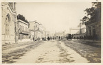 Photograph of a street in Mexico City during Mexican Revolution
