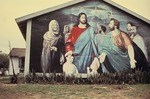 Religious mural depicting Jesus Christ