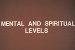 Mental and spiritual levels slide