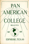 PAC Bulletin 1962-1963 by Pan American College