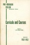PAC Curricula and Course Catalog Part II 1952-1953