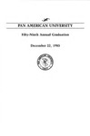 PAU Commencement – Fall 1985 by Pan American University
