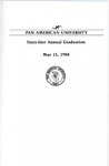 PAU Commencement – Spring 1988 by Pan American University