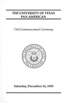 UTPA Commencement – Fall 1995 by University of Texas-Pan American