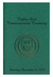 UTPA Commencement – Fall 2000 by University of Texas-Pan American