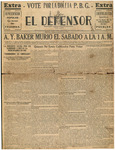 El Defensor (1930-11) by Santiago G. Guzman