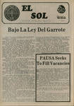 El Sol v.2 no.5, page 1 by Pan American University