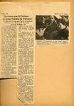 Personal scrapbook newspaper clipping - Sarah T. Hughes on swearing in Lyndon B. Johnson