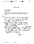 Note from Laurie Dalton to Mayor William Card: 1994-10-10