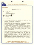 Memo from Mayor William Card: 1995-11-27 by H. William Card Jr.