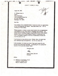 Letter from Dr. John P. Howe to Mayor William Card: 1996-08-30