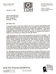 Texas Department of Health Letter to Mayor William Card from James Elkins: 1997-02-12 by James N. Elkins