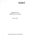 Texas Higher Education Coordinating Board Meeting: 1997-03-10