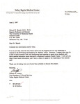 Letter from William Adams to Dr. Edward Brandt: 1997-06-02